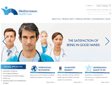 Tablet Screenshot of mediterranean-healthcare.com